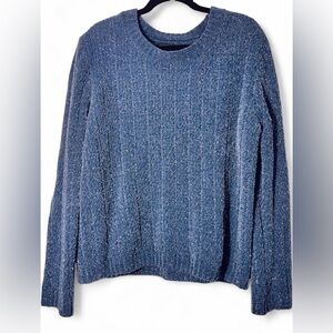 Absolutely Creative Worldwide Blue Sweater with sparkle SZ L